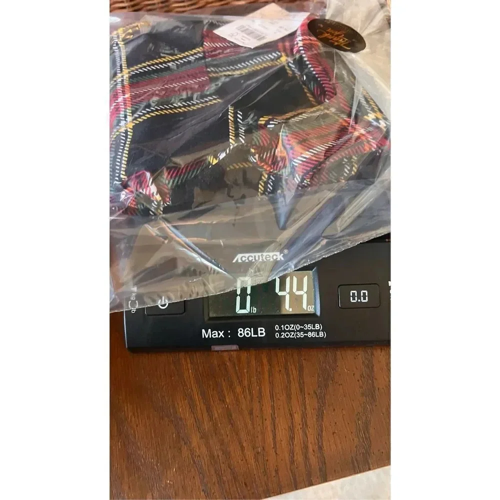 J. Crew Womens Black Red‎ Tartan Plaid Turtle Neck Long Sleeve Top Small NWT